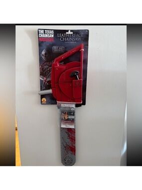 Texas Chainsaw Horror Movie Signed Autograph Toy Chainsaw JSA COA